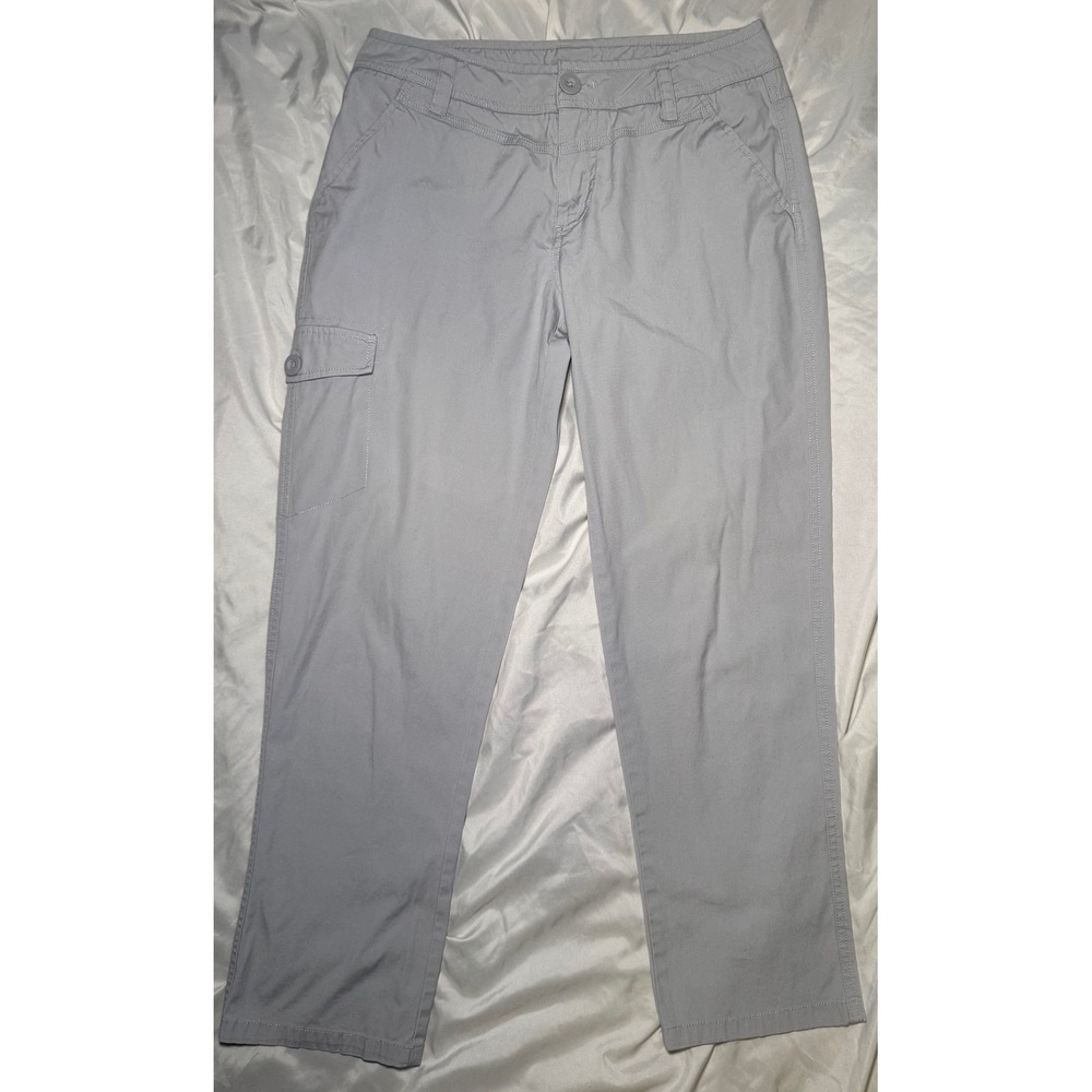 Kathmandu Regular Fit Cargo Pants Womens 10 Grey Stretch Hiking Outdoorwear